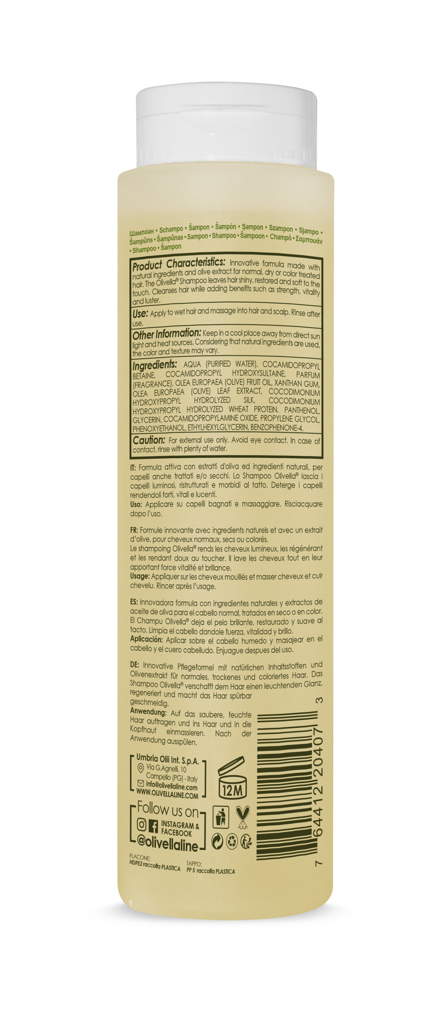 Olivella The Olive Shampoo - Olivella Europe