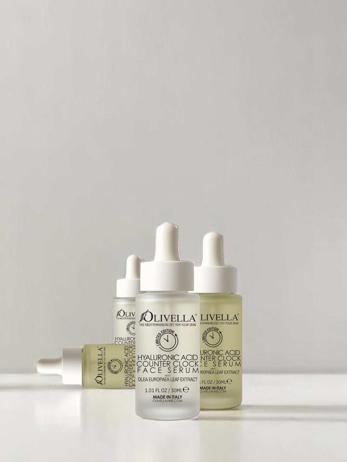 Siero Viso Counterclock con Estratto di Foglie di Olivo - Olivella Europe