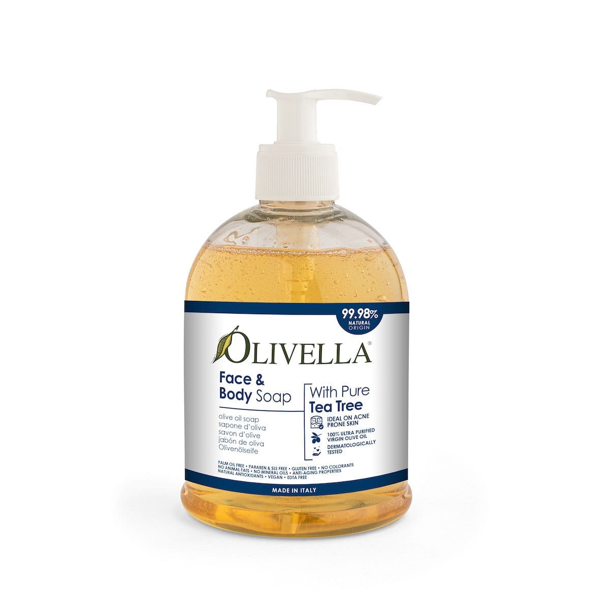 Olivella Tea Tree Liquid Soap - 500 ML - Olivella Europe