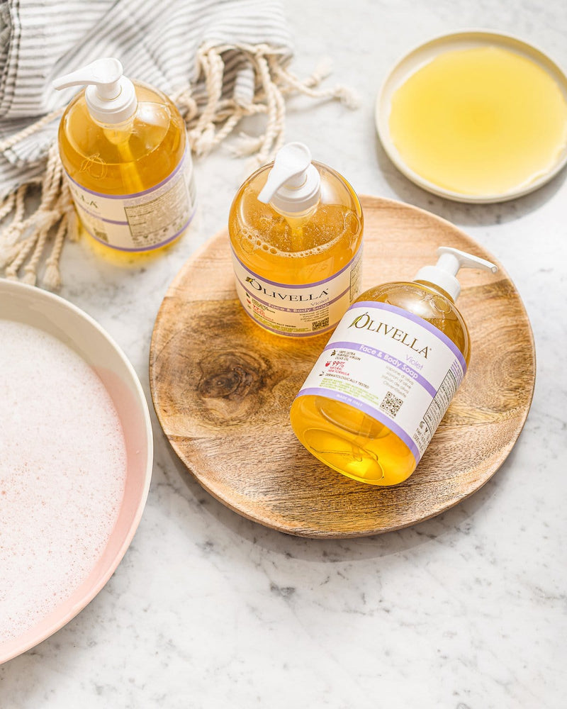 Olivella Face & Body Liquid Soap Violet - Olivella Europe