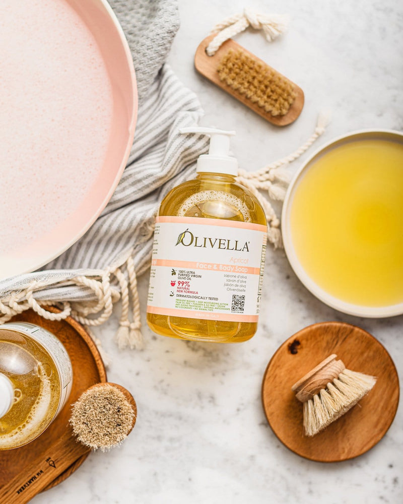 Olivella Face & Body Liquid Soap - Apricot - Olivella Europe