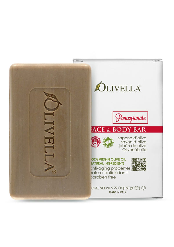 Olivella Bar Soap Pomegranate - Olivella Europe