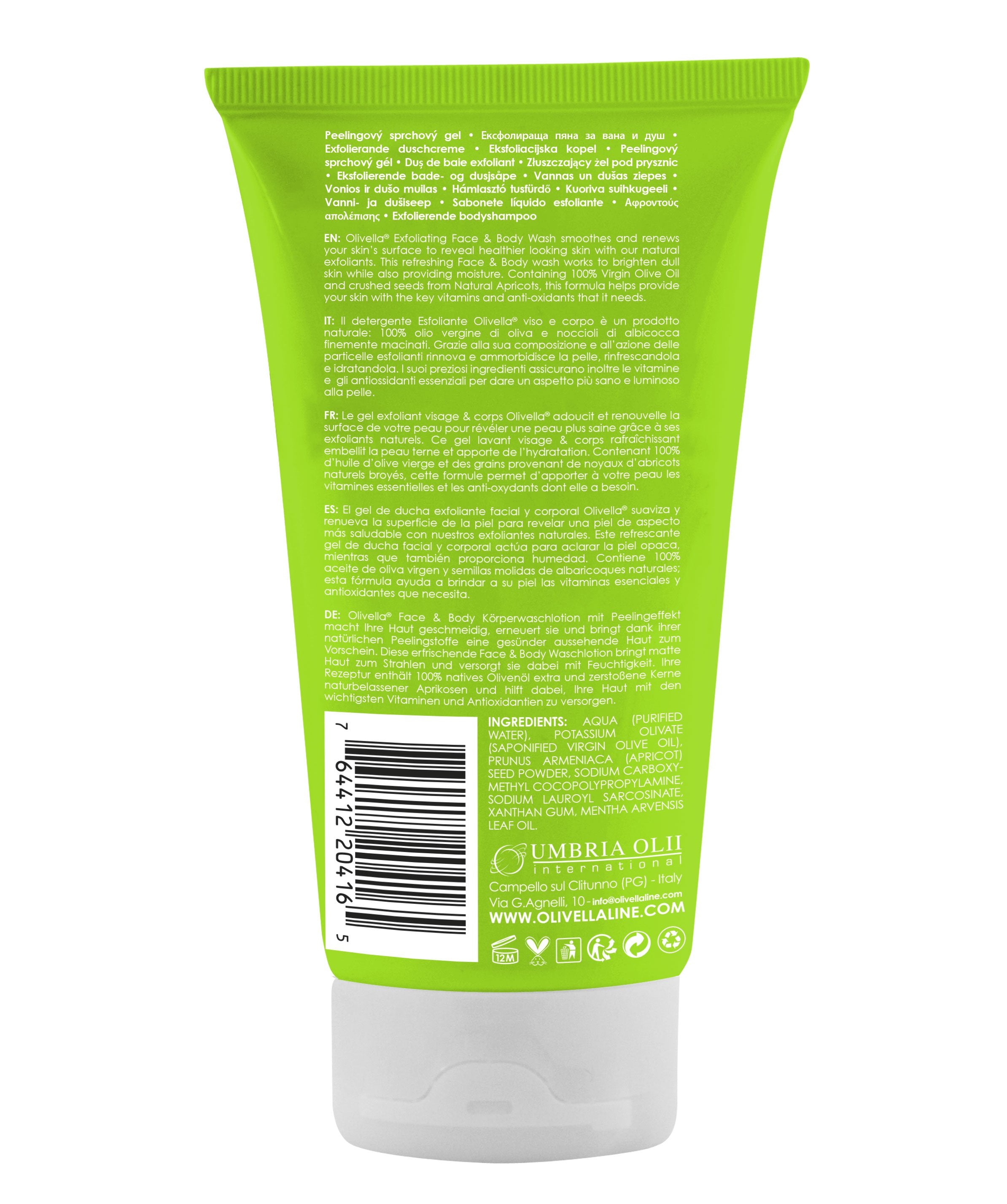 Olivella Exfoliating Body Wash - Olivella Europe