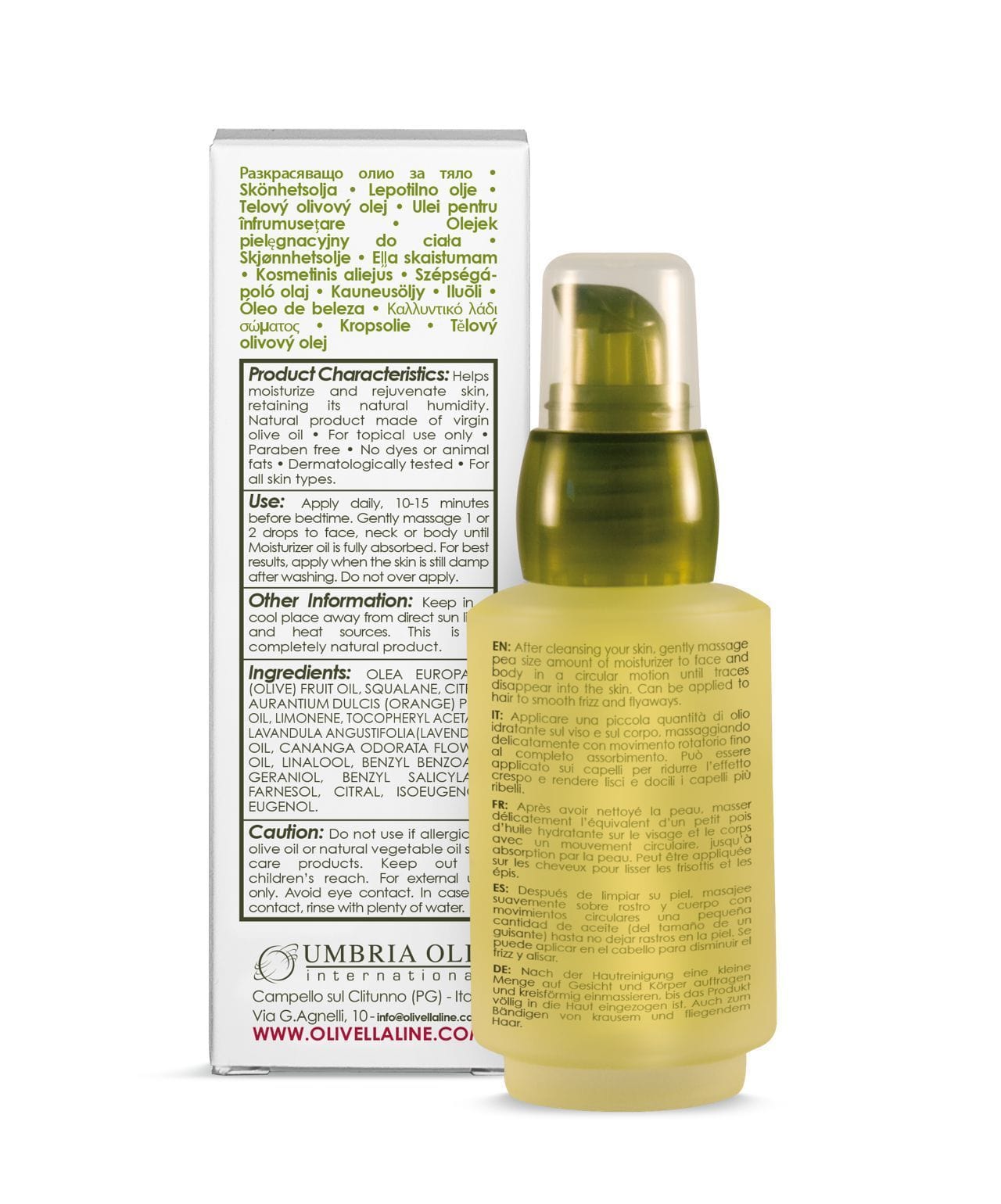 Olivella Moisturizer Oil - Olivella Europe